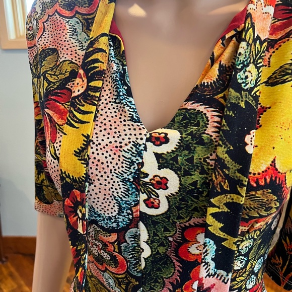 Desigual dress classic floral design in comfortable knit - Picture 6 of 8